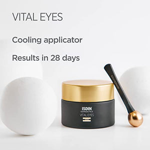 ISDIN Isdinceutics Vital Eyes - Night Eye Cream for Wrinkles Formulated with Melatonin, Cooling Applicator Included - MoreHair City Beauty Products