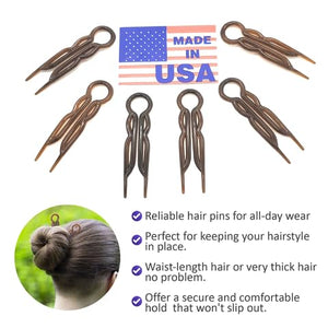 Good Hair Days Hair Pins - Plastic, U-shaped Magic Grip Hairpins, Strong Durable Pins For Fine, Thick & Long Hair, Hair Styling Accessories, Set of 10 (Tortoise Shell) - MHC Beauty Products