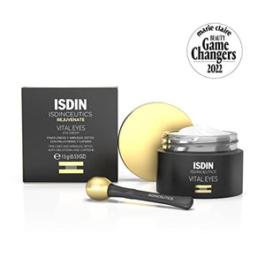 ISDIN Isdinceutics Vital Eyes - Night Eye Cream for Wrinkles Formulated with Melatonin, Cooling Applicator Included - MoreHair City Beauty Products