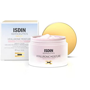 ISDIN Isdinceutics Hyaluronic Moisture Sensitive Skin Calming Daily Face Moisturizer with Hyaluronic Acid 1.76 OZ - MoreHair City Beauty Products