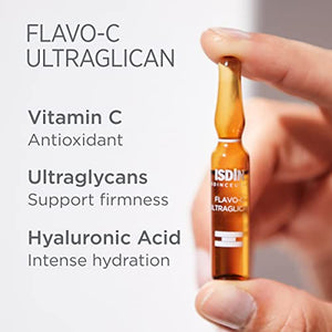 Serum Ampoules Flavo-C Ultraglican, Vitamin C and Hyaluronic Acid - MoreHair City Beauty Products