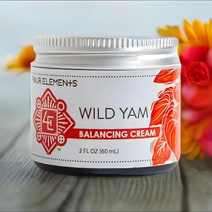 Four Elements 4E Wild Yam Organic Balancing Cream for Women - MoreHair City Beauty Products