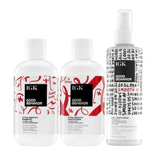 IGK Good Behavior Smoothing Kit | Frizz Control + Hydrates + Shine | Vegan + Cruelty Free | 23 Oz - MoreHair City Beauty Products