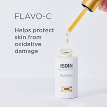 ISDIN Flavo-C Vitamin C and Antioxidant Anti-Aging Benefits Serum, Increases Skin Brightness, Elasticity and Texture, 1 Fl. Oz - MoreHair City Beauty Products