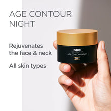 ISDIN Age Contour Night Face and Neck Cream with Melatonin and Peptides, 1.8 Oz - MoreHair City Beauty Products