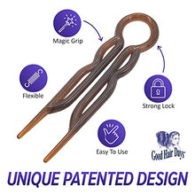 Good Hair Days Hair Pins - Plastic, U-shaped Magic Grip Hairpins, Strong Durable Pins For Fine, Thick & Long Hair, Hair Styling Accessories, Set of 10 (Tortoise Shell) - MHC Beauty Products