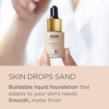 ISDIN Skin Drops, Face and Body Makeup Lightweight and High Coverage Foundation, Sand Shade for Fair to Light Skin Tone - MoreHair City Beauty Products