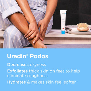 ISDIN Foot Care Cream, Uradin Podos Gel Oil, Repairs and Hydrates Dry and Cracked Feet, 10% Urea, Fast Absorbing, Dermatologically Tested, 2.5 Fl Oz - MoreHair City Beauty Products