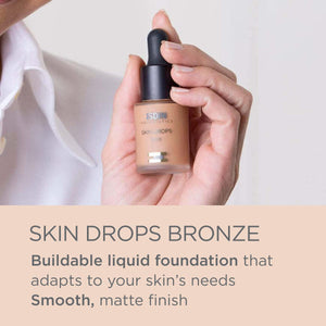 ISDIN Skin Drops, Face and Body Makeup Lightweight and High Coverage Foundation, Bronze Shade for Medium Skin Tone… - MoreHair City Beauty Products