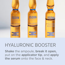 ISDIN Hyaluronic Booster Deep Hydration with Peptide Serum Ampoules, 10 Count - MoreHair City Beauty Products