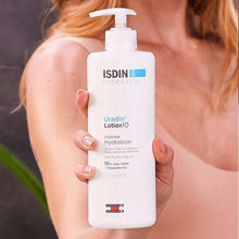 ISDIN Body Lotion Uradin10, 24 Hour Intense Hydration, 10% Urea, Fast Absorbing, Dermatologically Tested, 13.5 Fl Oz - MoreHair City Beauty Products