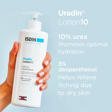 ISDIN Body Lotion Uradin10, 24 Hour Intense Hydration, 10% Urea, Fast Absorbing, Dermatologically Tested, 13.5 Fl Oz - MoreHair City Beauty Products