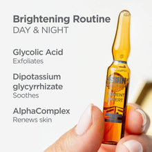 ISDIN Day & Night Brightening Routine Serum, Exfoliate and Correct, Sealed in Glass Ampoules for Maximum Efficacy, 20 ampoules - MoreHair City Beauty Products