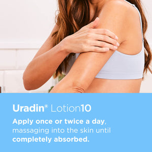 ISDIN Body Lotion Uradin10, 24 Hour Intense Hydration, 10% Urea, Fast Absorbing, Dermatologically Tested, 13.5 Fl Oz - MoreHair City Beauty Products