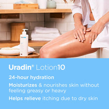 ISDIN Body Lotion Uradin10, 24 Hour Intense Hydration, 10% Urea, Fast Absorbing, Dermatologically Tested, 13.5 Fl Oz - MoreHair City Beauty Products