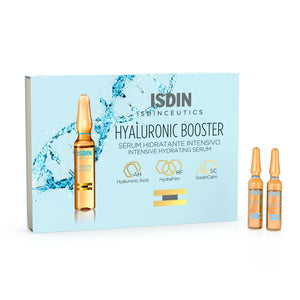 ISDIN Hyaluronic Booster Deep Hydration with Peptide Serum Ampoules, 10 Count - MoreHair City Beauty Products