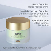 ISDIN Hyaluronic Moisture Oily & Combination Skin Mattifying Daily Face Moisturizer with Hyaluronic Acid 1.76 OZ (Cream) - MoreHair City Beauty Products