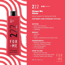 FOR-ME 222 Shape Me Glaze | Framesi - MHC Beauty Products