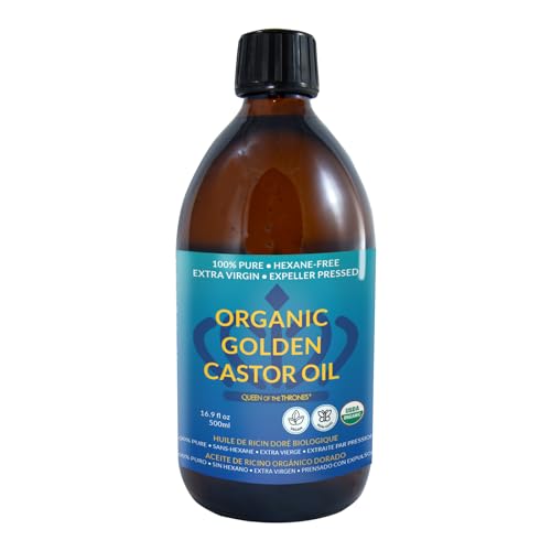 QUEEN OF THE THRONES Organic Golden Castor Oil - 500mL (16.9oz) - MoreHair City Beauty Products