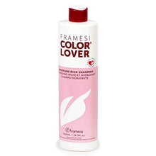 FRAMESI Color Lover Moisture Rich Sulfate Free Shampoo with Quinoa & Aloe Vera, Color Treated Hair, Fresh, 16.9 Fl Oz - MoreHair City Beauty Products