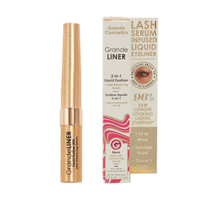 Grande Cosmetics GrandeLINER Liquid Eyeliner with Lash Enhancing Serum - MoreHair City Beauty Products