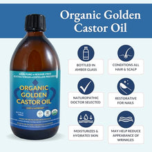 QUEEN OF THE THRONES Organic Golden Castor Oil - 500mL (16.9oz) - MoreHair City Beauty Products