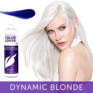 FRAMESI Color Lover Dynamic Blonde Purple Violet Shampoo for Color Treated Hair, 16.91 Fl Oz - MoreHair City Beauty Products