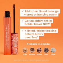 Grande Cosmetics GrandeBROW 2-in-1 Tinted Brow Gel + Brow Enhancing Serum, Light - MoreHair City Beauty Products