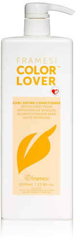 Framesi Color Lover Curl Define Conditioner, Conditioner for Curly Hair with Quinoa, Color Treated Hair - MoreHair City Beauty Products